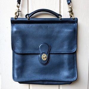 Vintage Coach Willis Navy Blue 9927